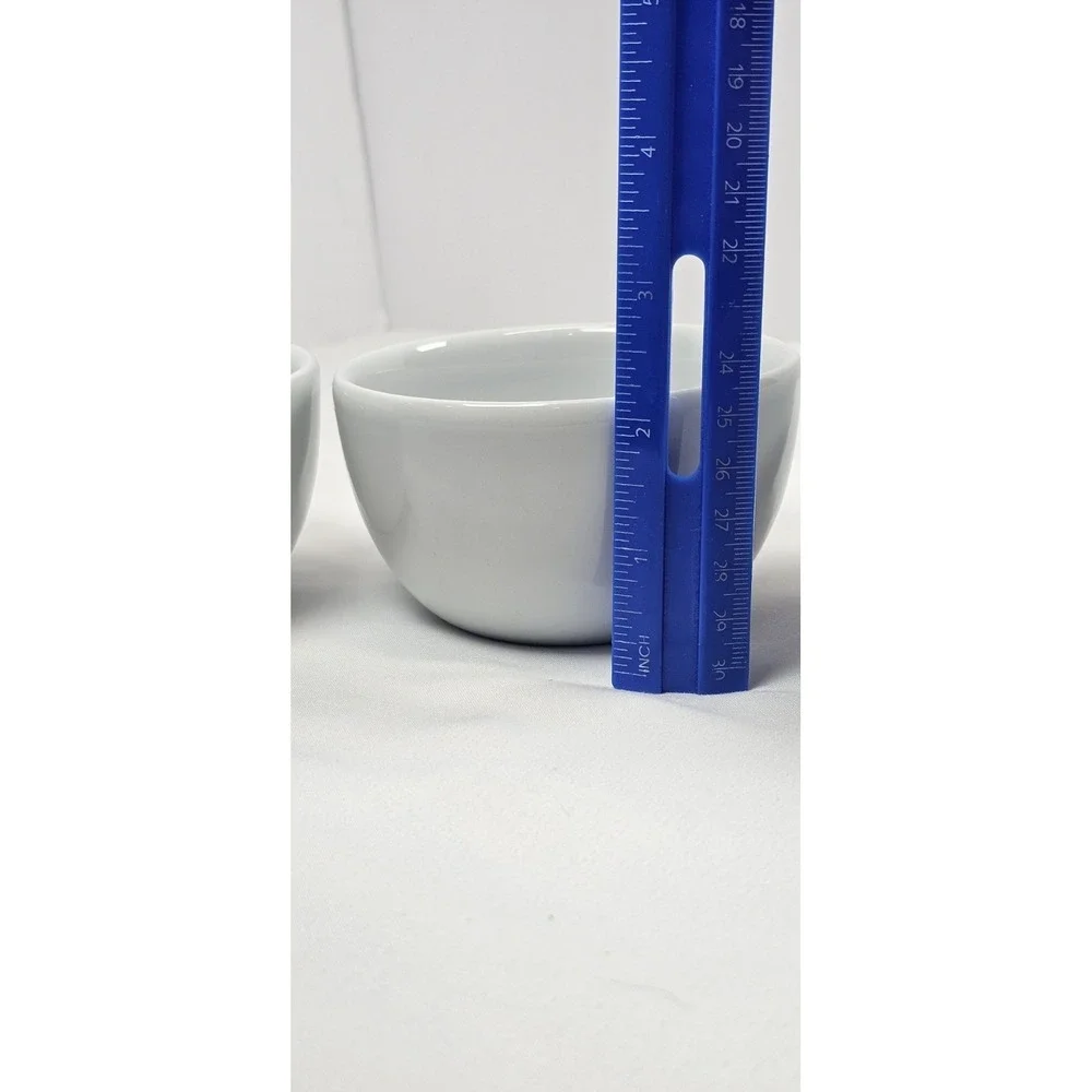 Set‎ of 3 White Porcelain Ramekins Custard Cups Bowls 4